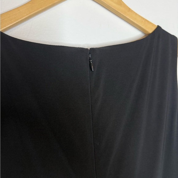 Lauren Ralph Lauren Black and White Abstract Floral Fit and Flair Midi Dress - Picture 6 of 11